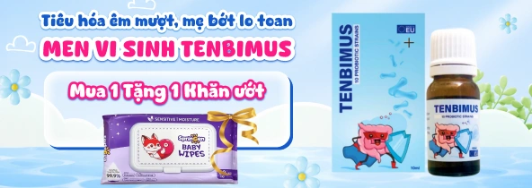 MEN VI SINH TENBIMUS mua 1 tặng 1 khăn ướt